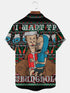 Men's Christmas Funny Graphic Short Sleeve Hawaiian Shirt